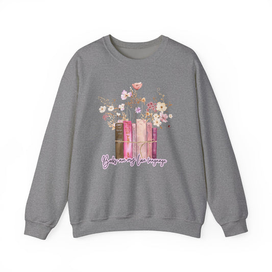 Books Are My Love Language Crewneck